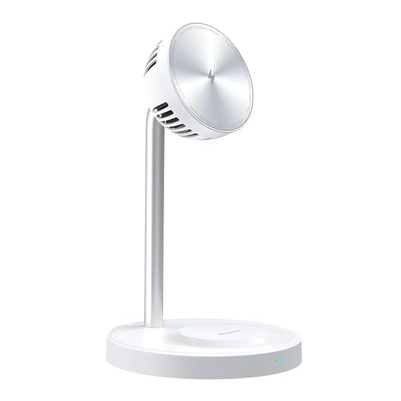 Mcdodo CH-2150 Magnetic 2-in-1 Wireless Charging Stand with Cooling Fan - White - Saif Al Najmi Kw